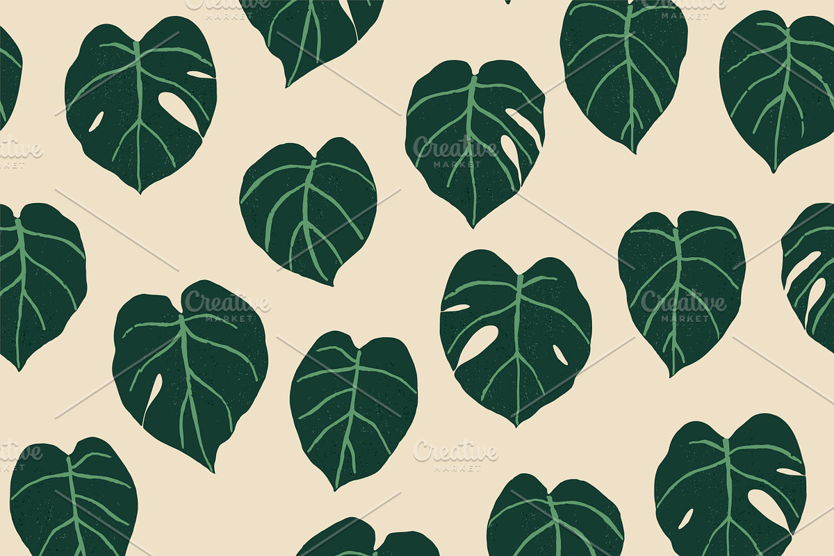 Monstera Leaves in Patterns - product preview 8