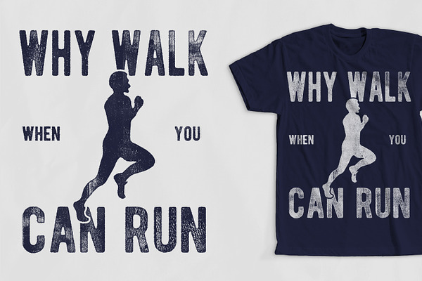 Men Running T-Shirt Design