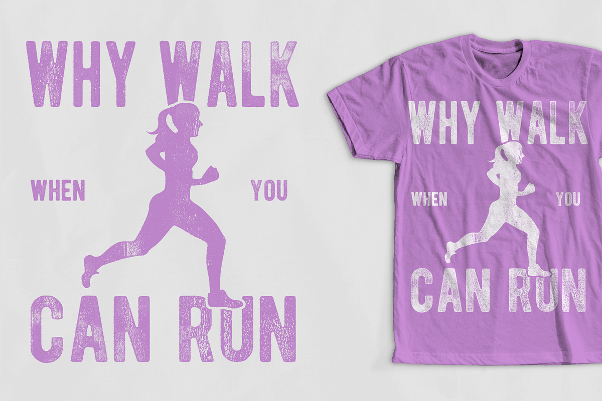 Women Running T-Shirt Design in Illustrations - product preview 8