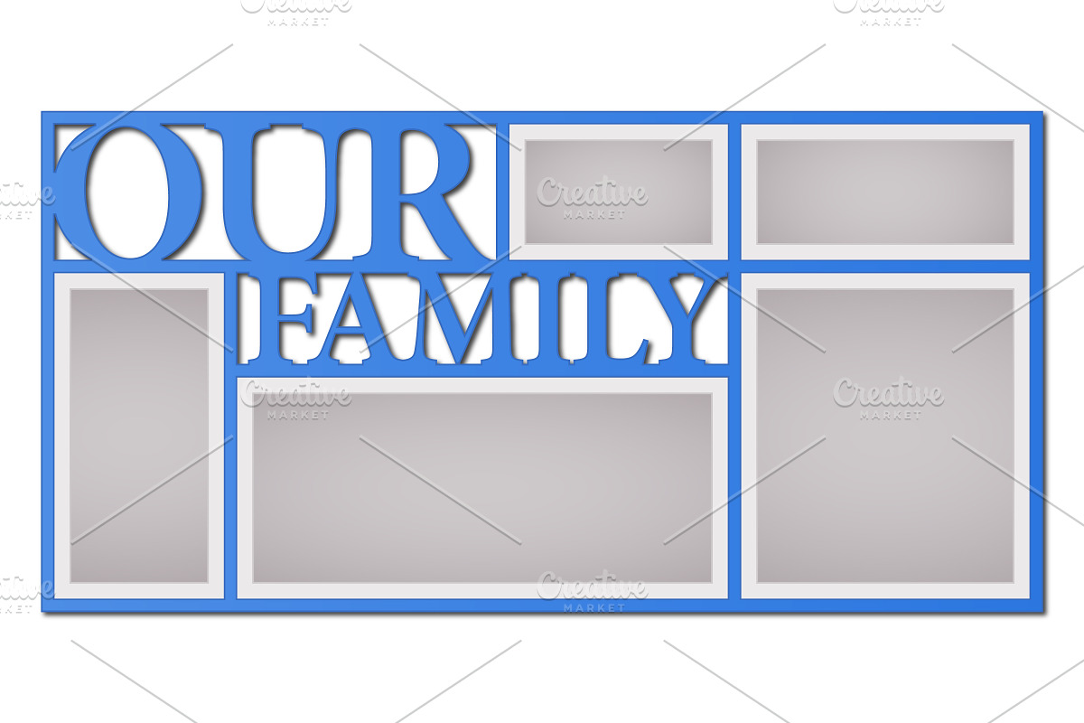 Collage of photo frames vector in Illustrations - product preview 8
