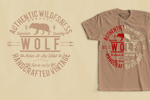 Wolf Outdoors T-Shirt Design