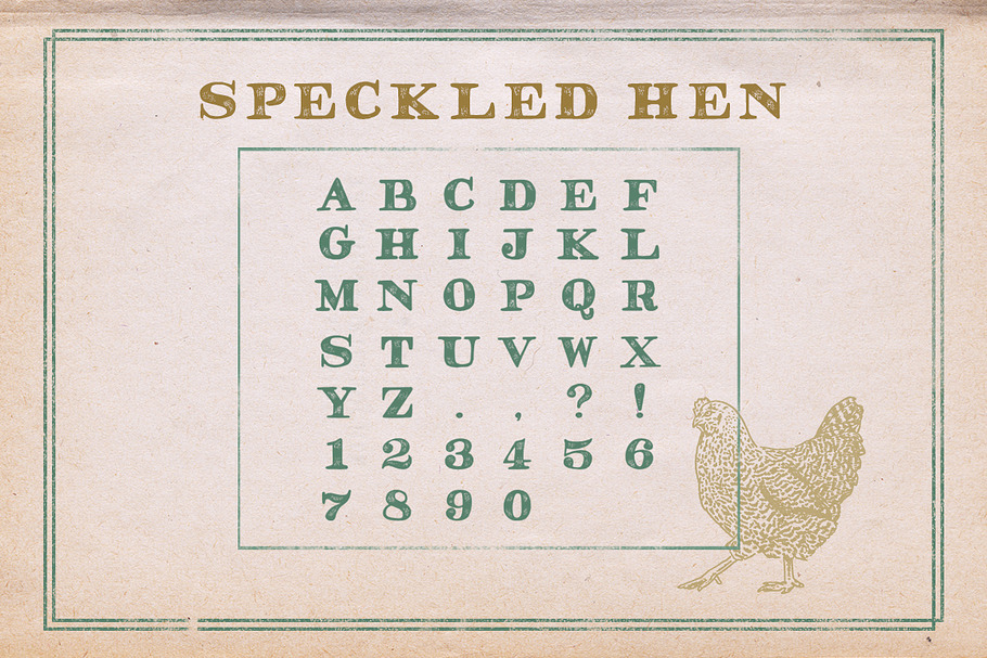 Speckled Hen Font