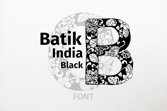 Batik India Black Font in Display Fonts - product preview 2