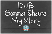 DJB Gonna Share My Story Font