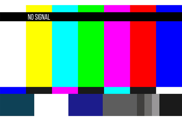 No signal TV test, television error. | Custom-Designed ...