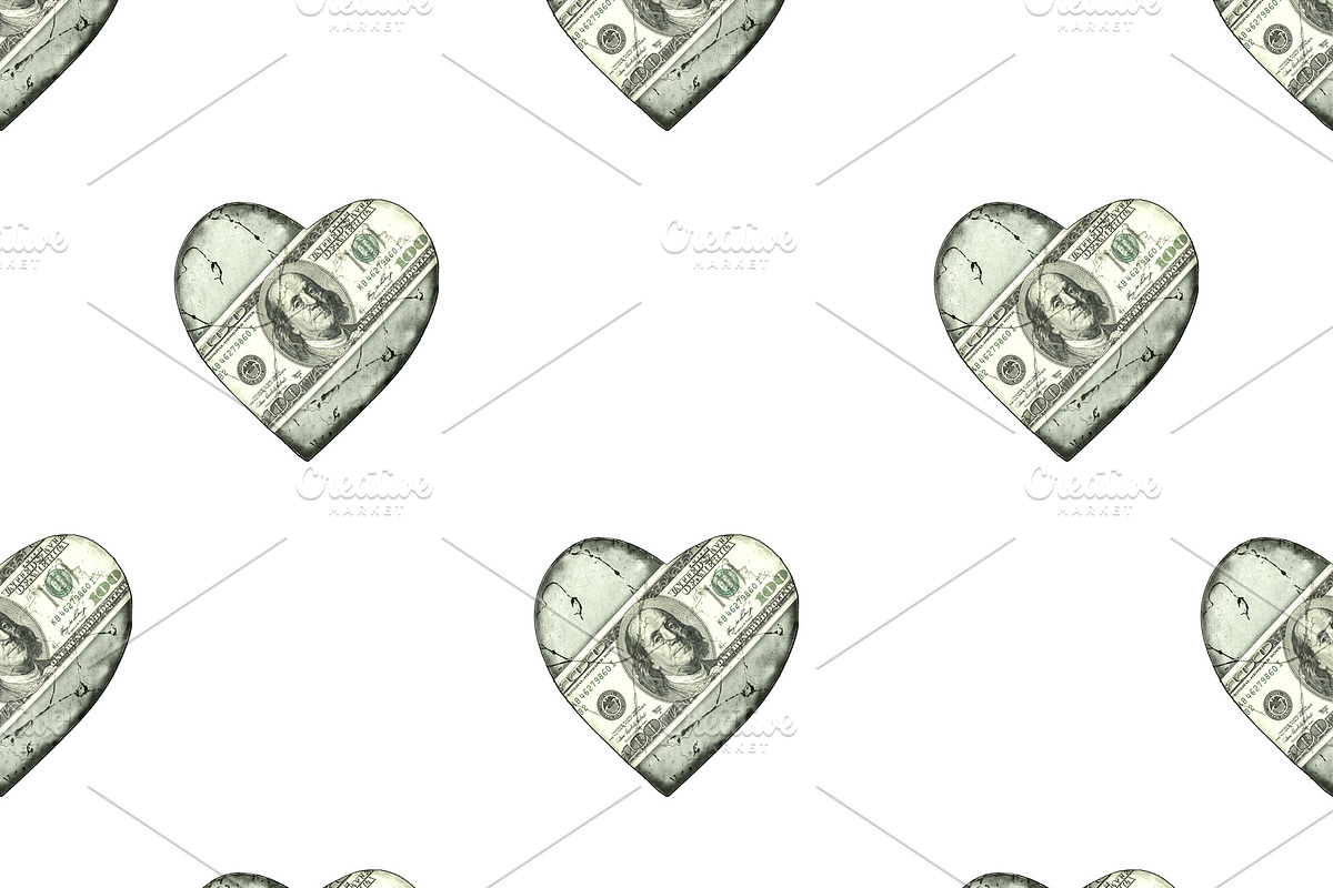 Love For Money Motif Seamless Patter in Patterns - product preview 8