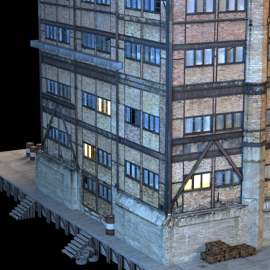 Abandon Factory Building in Architecture - product preview 2