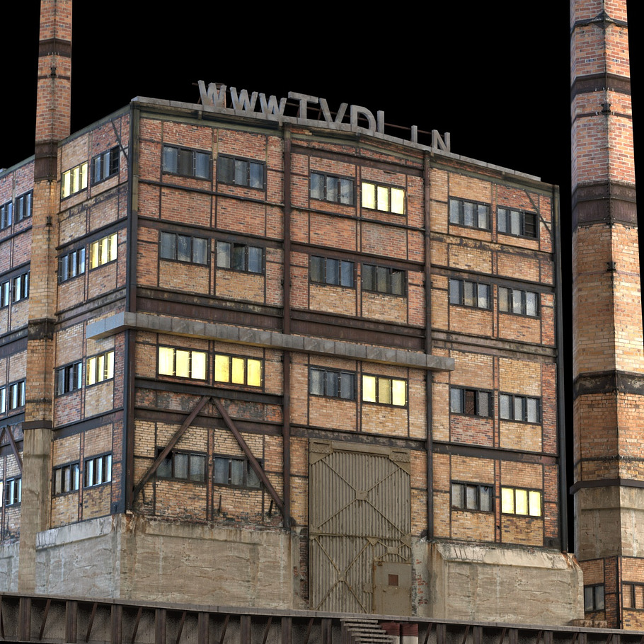 Abandon Factory Building in Architecture - product preview 3
