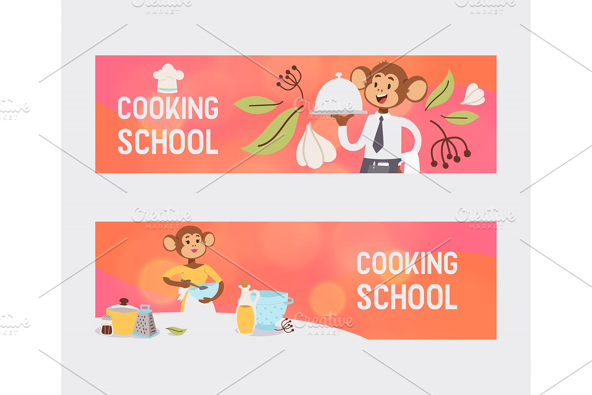 Monkey like people character vector in Illustrations - product preview 8