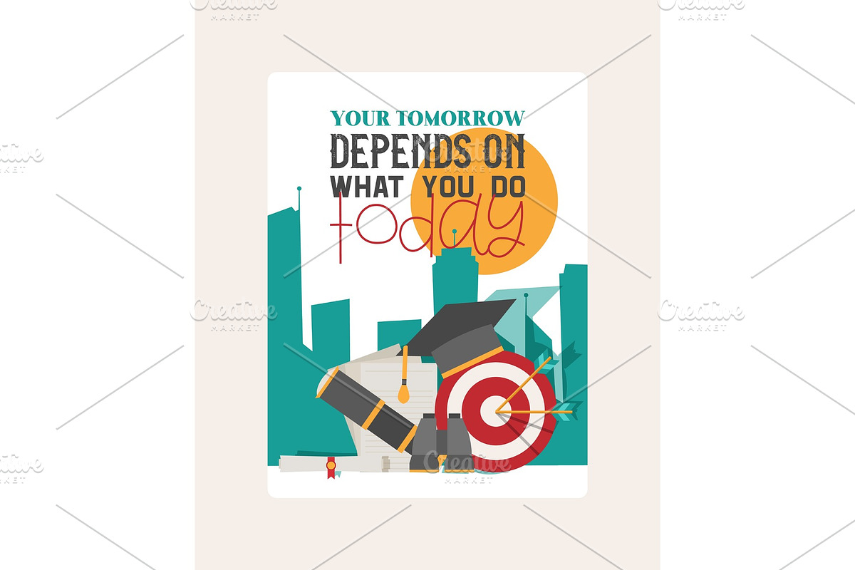 Depends wthat you do banner vector in Illustrations - product preview 8