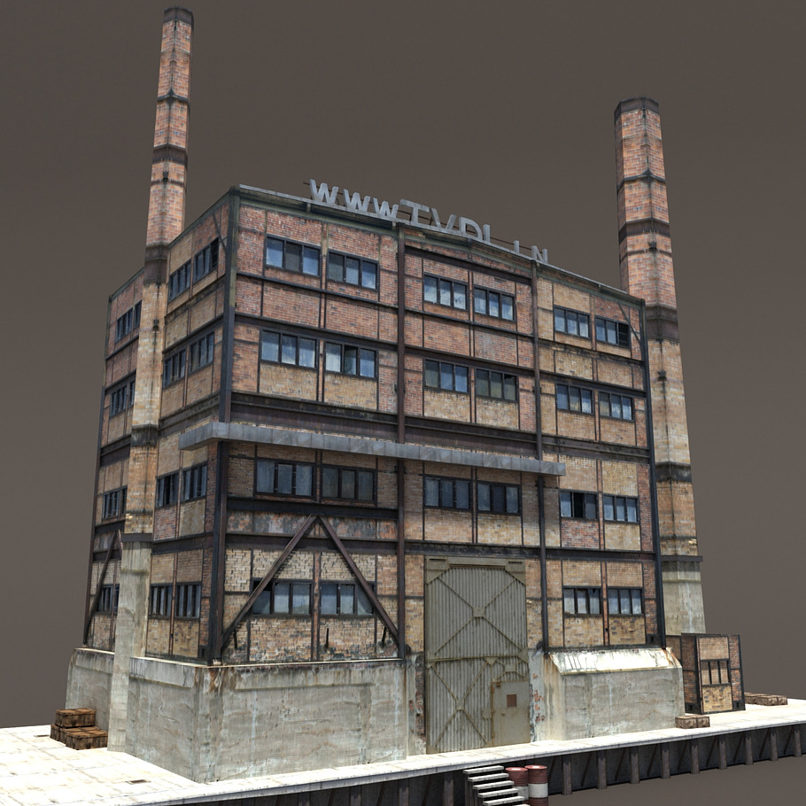 Abandon Factory Building in Architecture - product preview 6