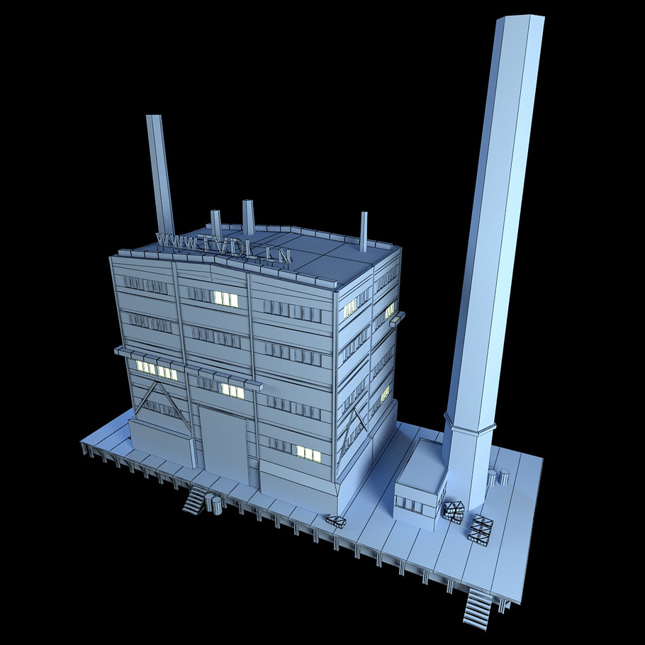 Abandon Factory Building in Architecture - product preview 8