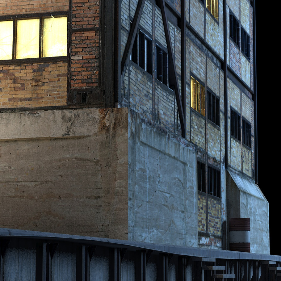 Abandon Factory Building in Architecture - product preview 9