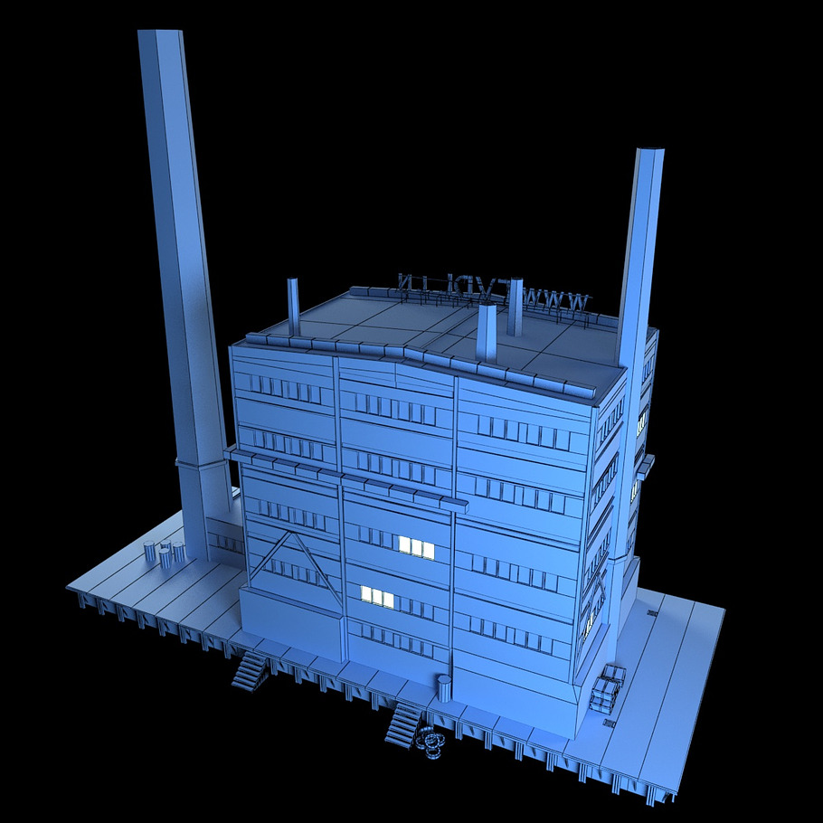 Abandon Factory Building in Architecture - product preview 11