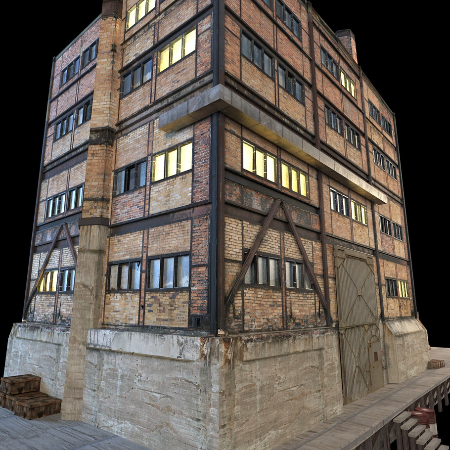 Abandon Factory Building in Architecture - product preview 12