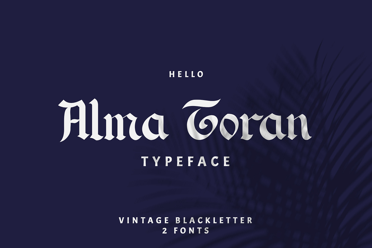 Alma Toran Typeface in Blackletter Fonts - product preview 8