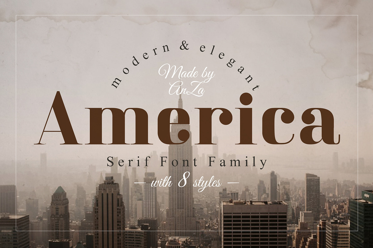 America Serif Font Family in Serif Fonts - product preview 8