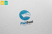 Fish Boat Logo