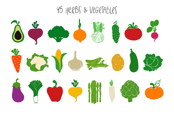 Vegetables For Your Kitchen in Graphics - product preview 1