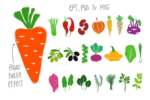 Vegetables For Your Kitchen in Graphics - product preview 2