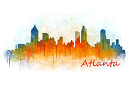 Atlanta City Skyline Hq v3