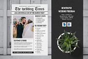 Newspaper Wedding Program V1041