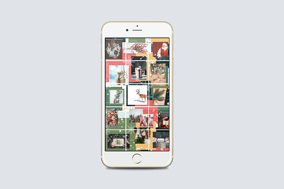 Instagram Puzzle Template Christmas in Instagram Templates - product preview 1