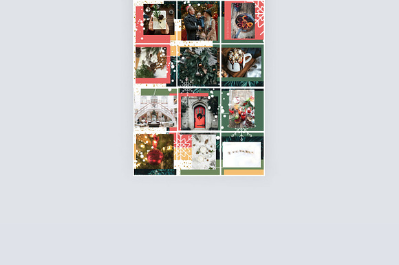 Instagram Puzzle Template Christmas in Instagram Templates - product preview 3