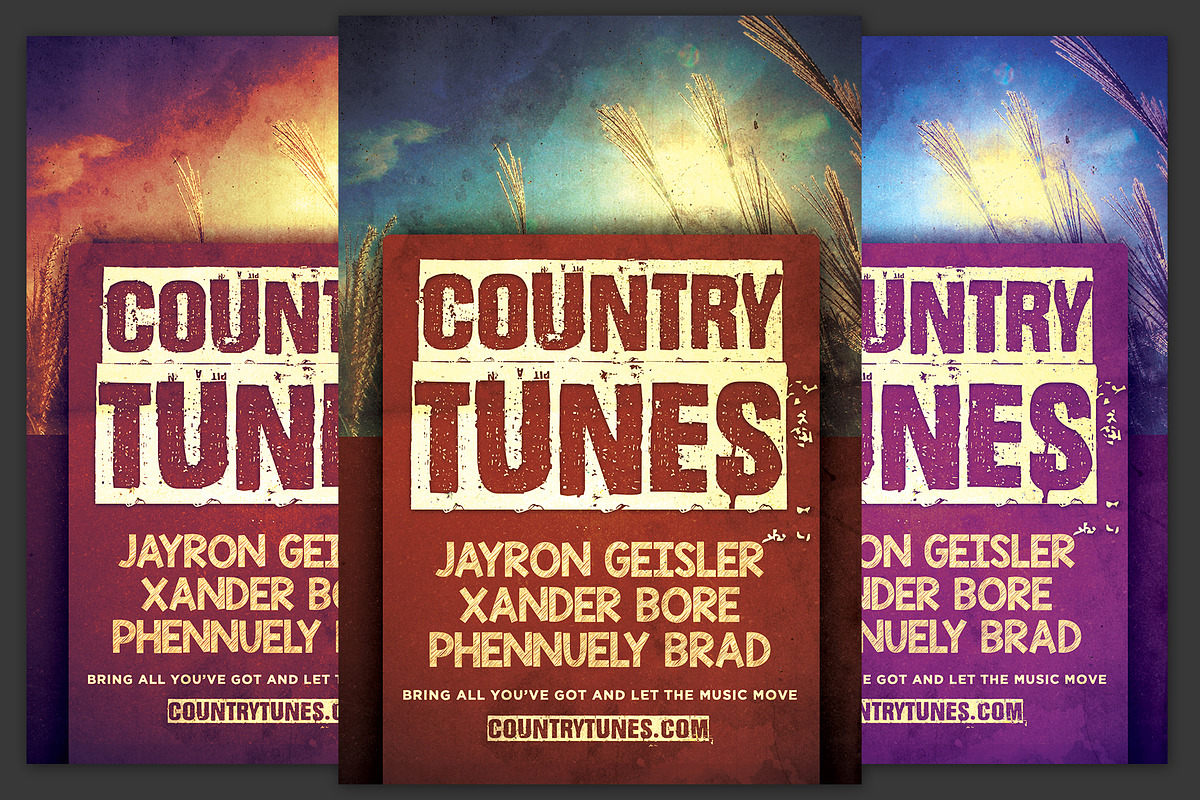 Country Tunes Flyer in Flyer Templates - product preview 8
