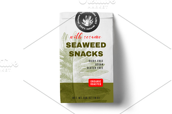 Hand drawn edible seaweeds in Illustrations - product preview 2