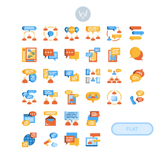 32 Social Communication Icon Sets in Communication Icons - product preview 2