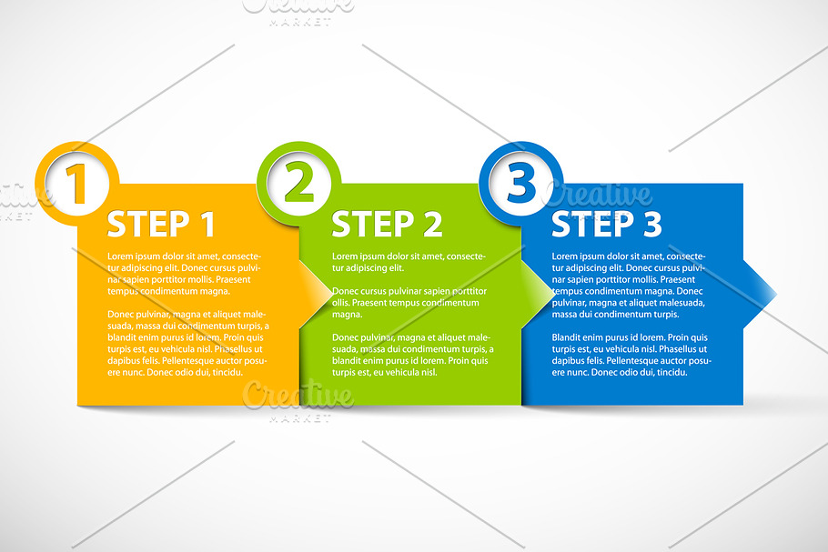 Three Steps Template in Objects - product preview 8