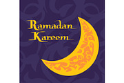Ramadan Kareem Poster with Crescent