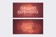 Grand opening banner vector