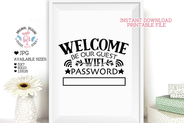 Wifi Password Printable