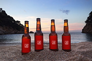 Sunset Beach 4 in 1 | Beer Mockup