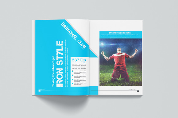 Sport Magazine in Magazine Templates - product preview 2