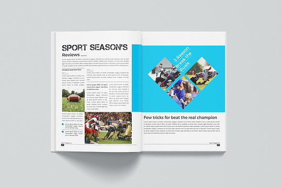 Sport Magazine in Magazine Templates - product preview 10