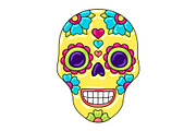 Day of the Dead sugar skull with