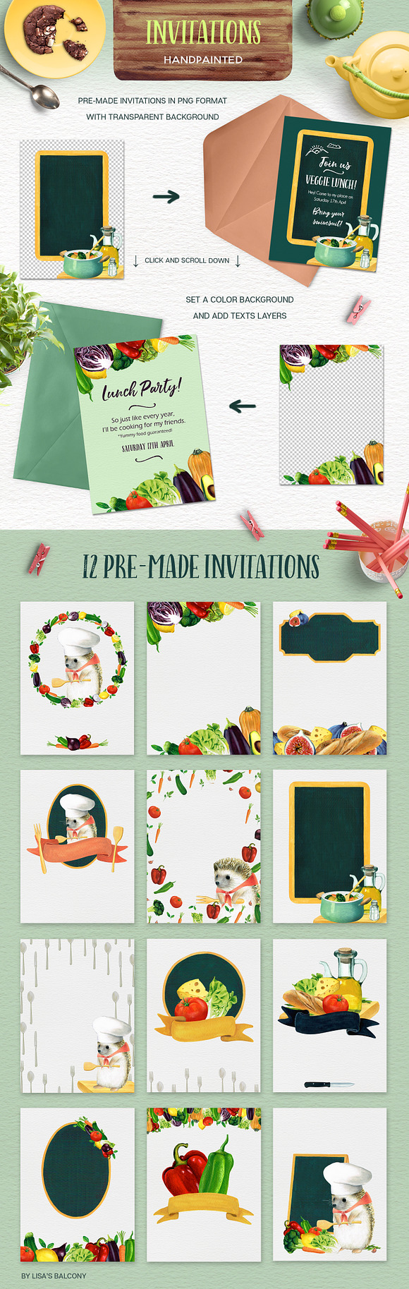 The Foodie Kit - Food Illustrations in Illustrations - product preview 7