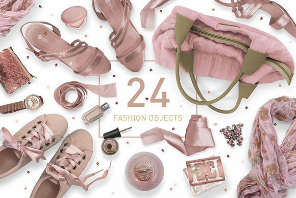 Rose Gold Mockup Collection in Scene Creator Mockups - product preview 3