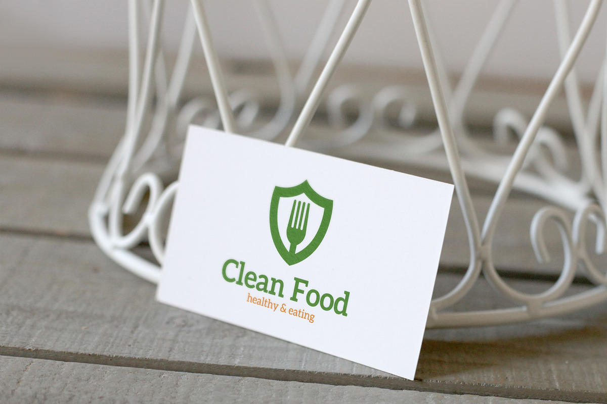 Clean Food in Logo Templates - product preview 8
