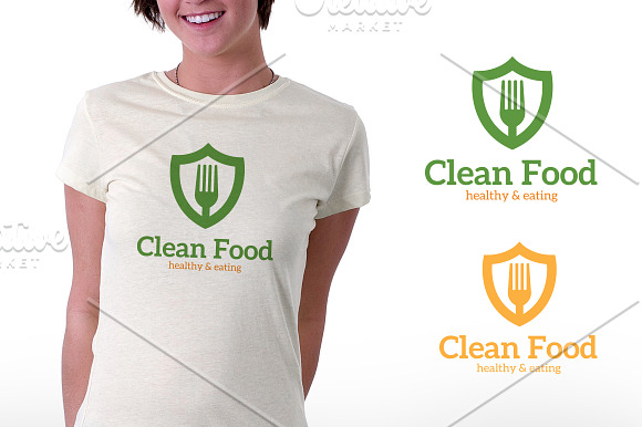 Clean Food in Logo Templates - product preview 1