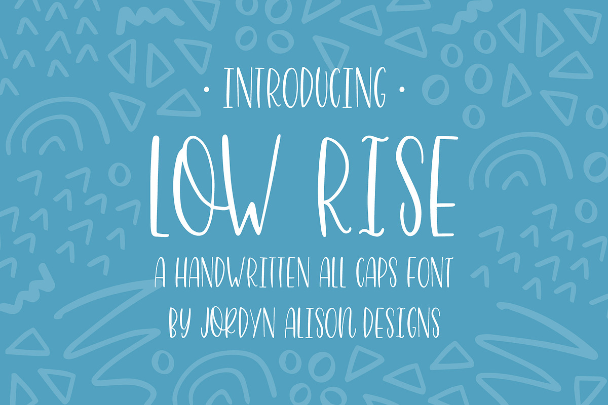 Low Rise, Skinny All Caps Font in Sans-Serif Fonts - product preview 8