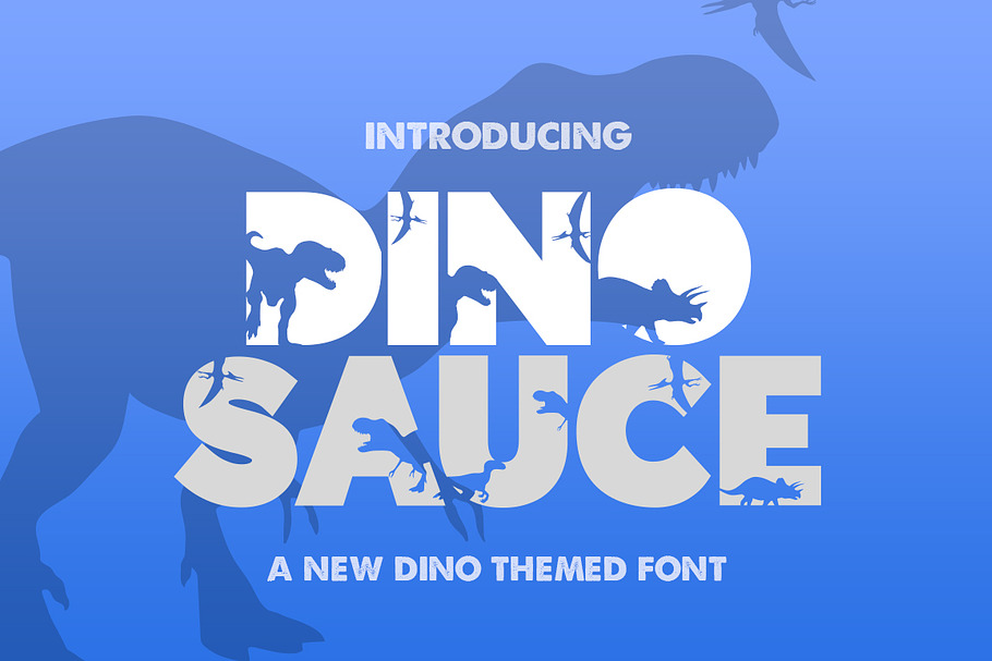 Dinosauce Font in Sans-Serif Fonts - product preview 8