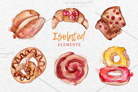Desert "Guests in shock" watercolor in Illustrations - product preview 5
