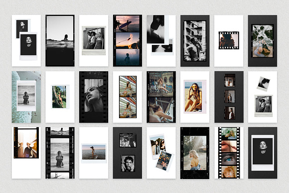 100 Film Frames & Instant Templates in Instagram Templates - product preview 13