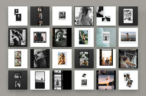 100 Film Frames & Instant Templates in Instagram Templates - product preview 14