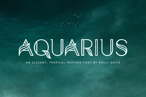 Aquarius – A Tropical Font Family