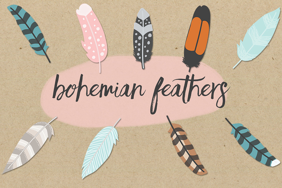 Bohemian Feathers Pack